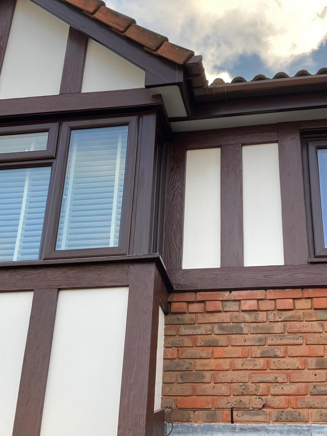 Mock Tudor Effect Replacement Frontage | Cheltenham & Gloucester Cladding