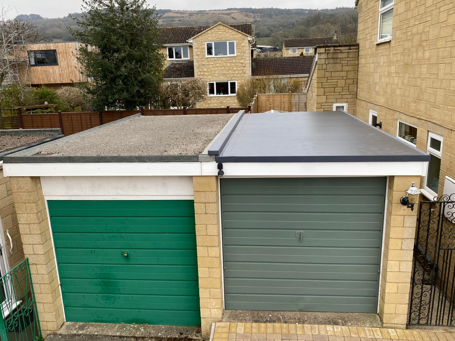 New Sarnafil Garage Roof Installation | Cheltenham & Gloucester Cladding