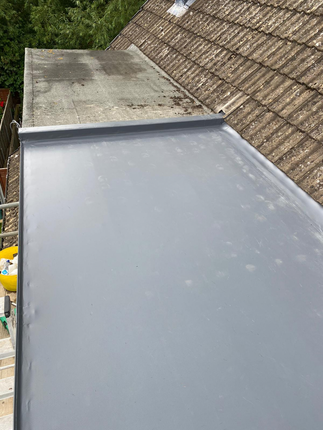New porch and flat roof, door and canopy Cheltenham & Gloucester Cladding